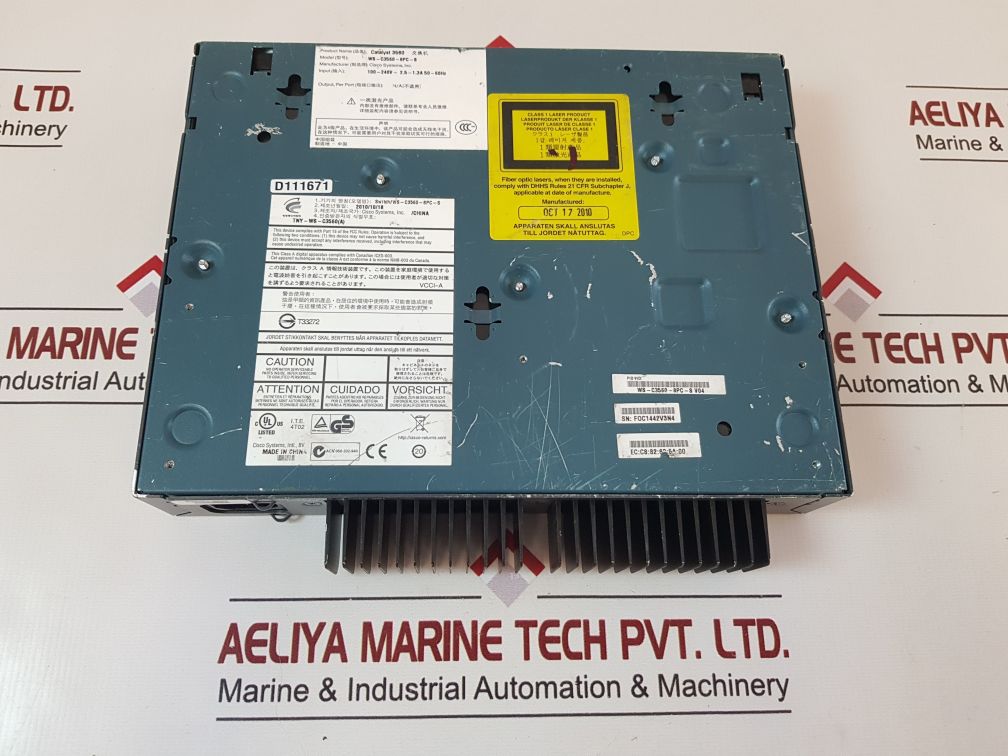 Cisco Catalyst 3560 Series Poe-8 Ws-c3560-8Pc-s Managed Ethernet Switch