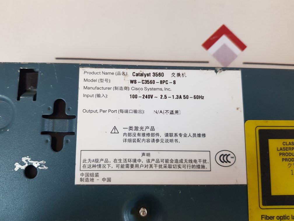 Cisco Catalyst 3560 Series Poe-8 Ws-c3560-8Pc-s Managed Ethernet Switch