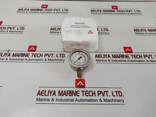 Cjc Fd33134 0-4 Bar Pressure Gauge