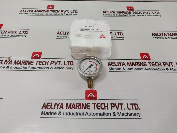 Cjc Fd33134 0-4 Bar Pressure Gauge