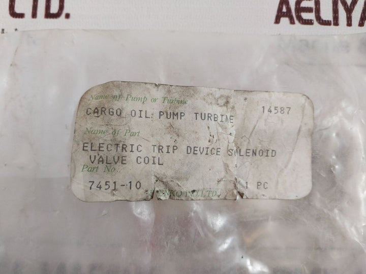 Ckd 7451-10 Solenoid Valve Coil