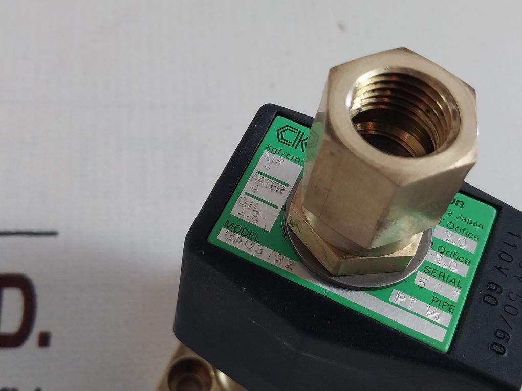 Ckd Gag3122 Solenoid Valve 100V 50/60