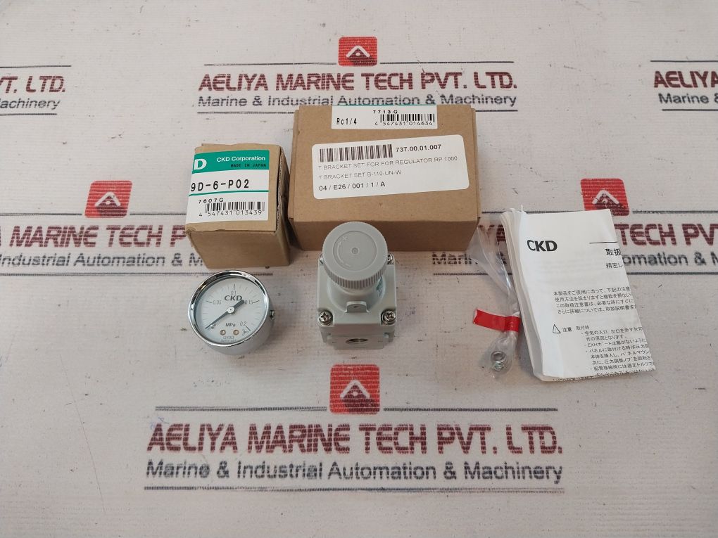 Ckd Rp1000-8-02 Precision Regulator T Bracket Set Rc1/4