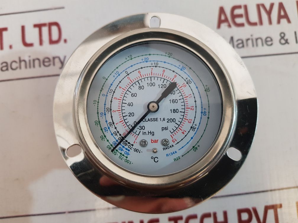 Class 1.6 In.Hg -30 To 200 Psi Pressure Gauge