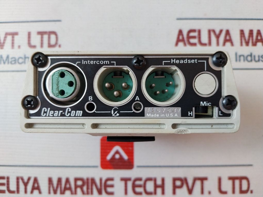 Clear.com Intercom Model Clear-com 501 Single-channel Intercom Beltpack – Aeliya Marine Tech®