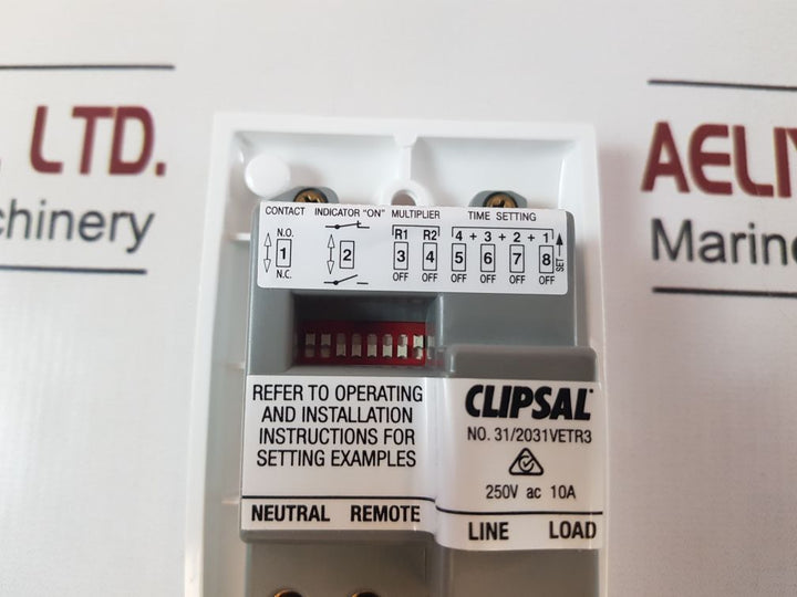 Clipsal 31Vetr3 Time Delay Switch 0-15 Hours, 250V Ac 10A
