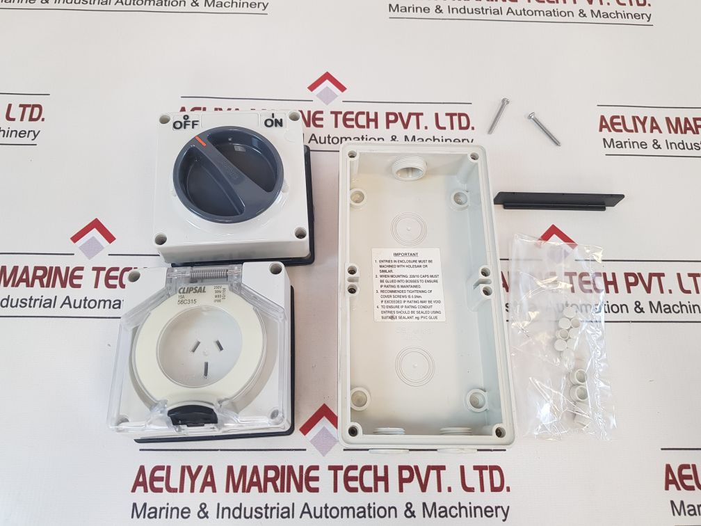 Clipsal 56C315 Grey Switched Socket Outlet