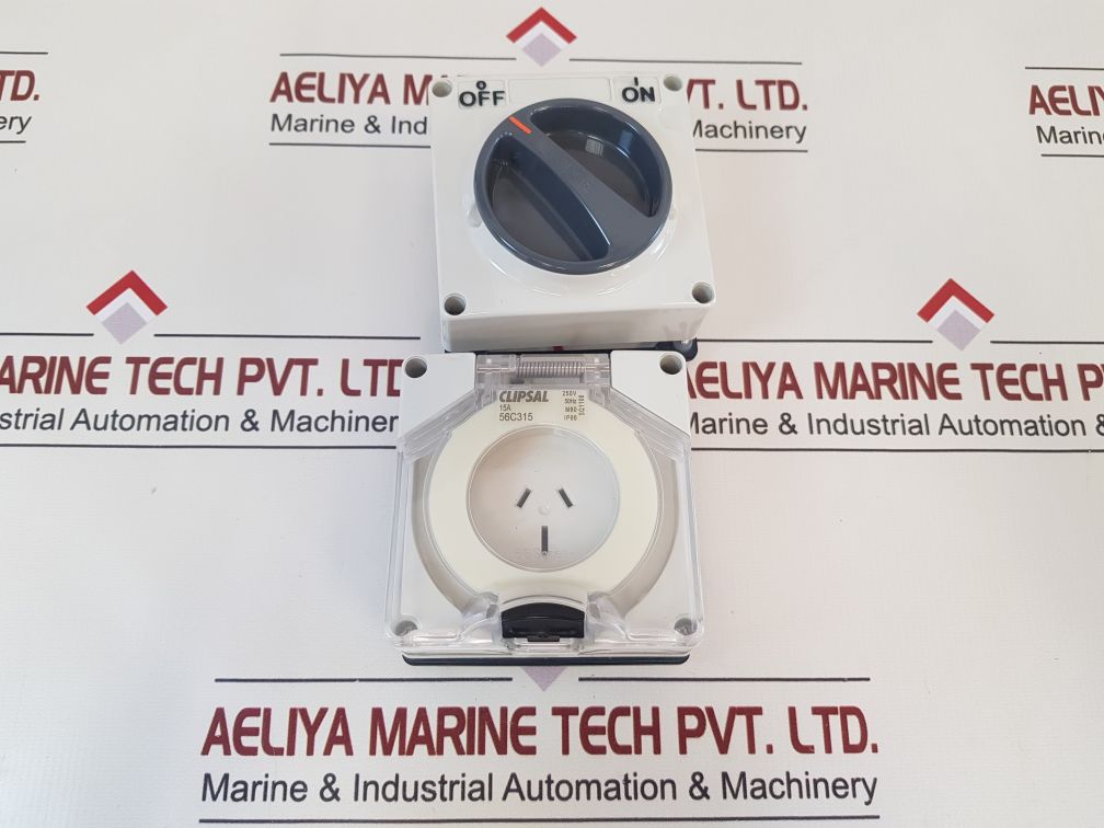 Clipsal 56C315 Grey Switched Socket Outlet