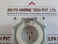 Clipsal 56So315 Socket Outlet, Three Flat Sockets 15A