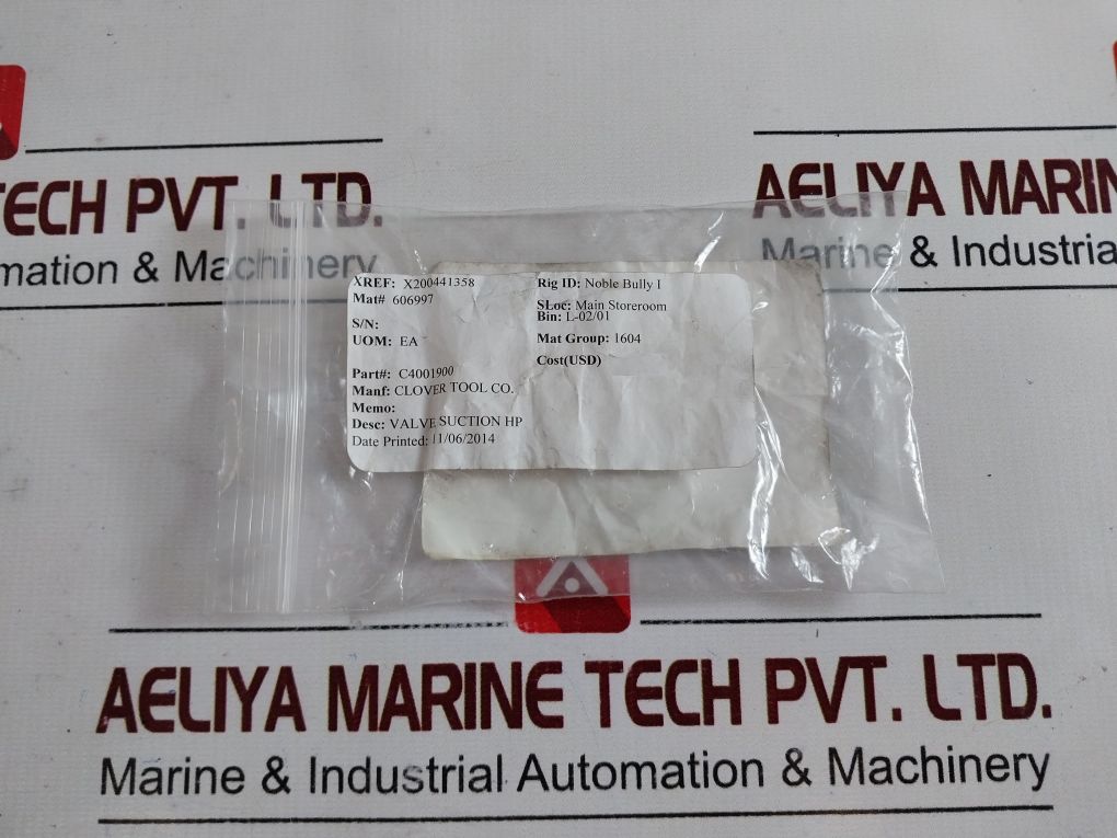 Clover Tool C4001900 Suction Hp Valve