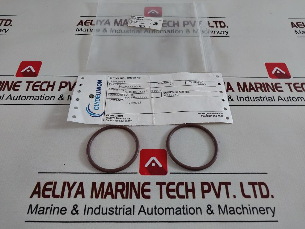 Clydeunion O-ring, #225, Viton
