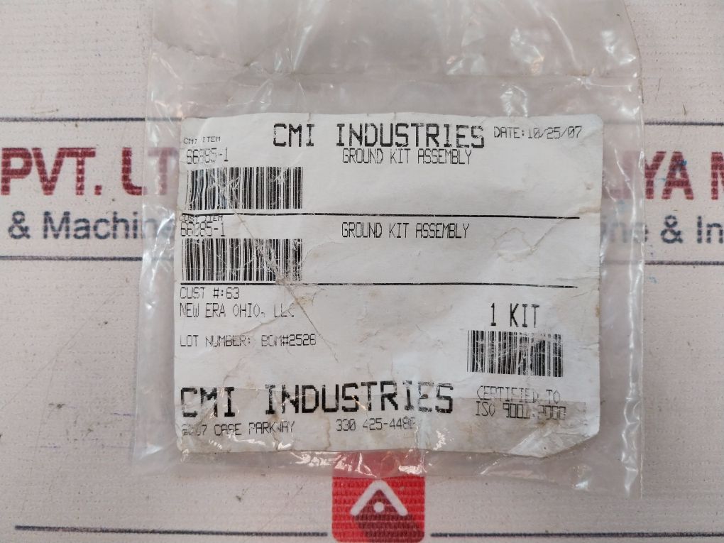 Cmi Industries 66885-1 Ground Kit Assembly