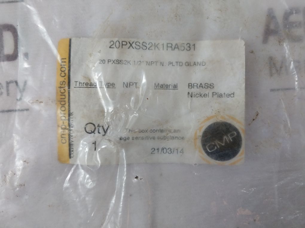 Cmp 20Pxss2K1Ra531 Cable Gland Connector Set Pxss2K