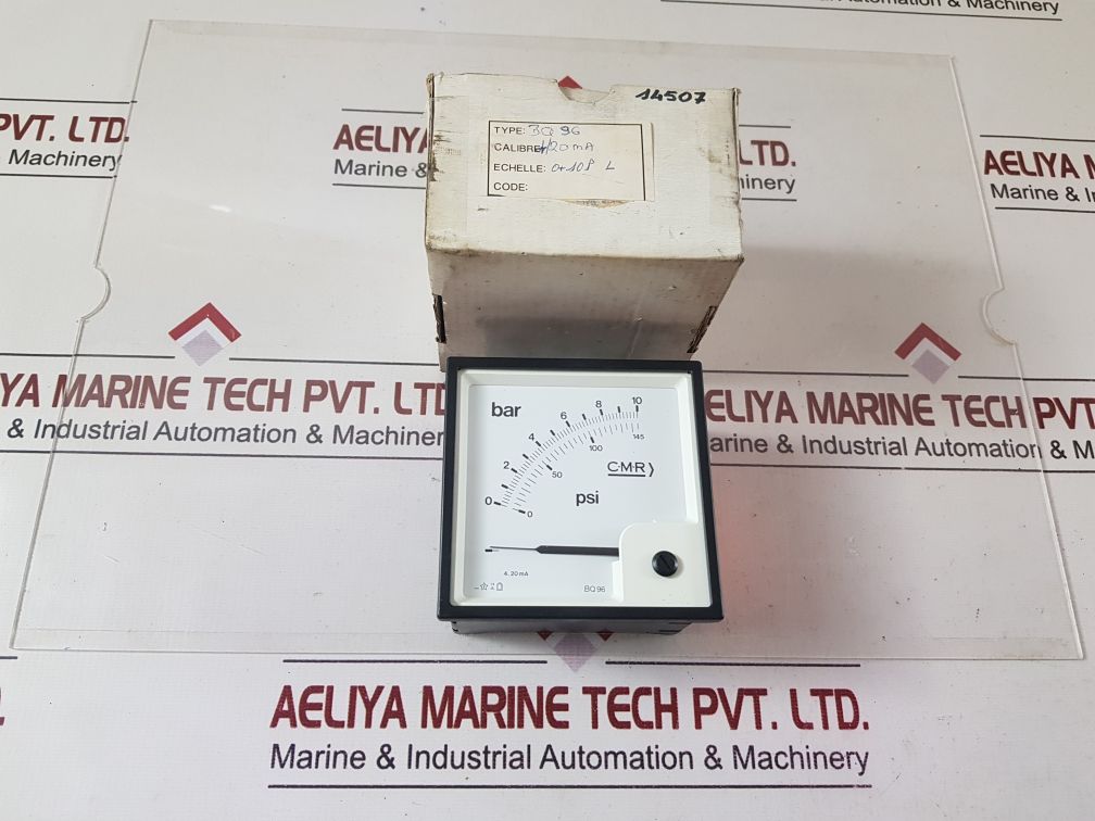 Cmr Bq96 Manometer 0-10 Bar 0-145 P.S.
