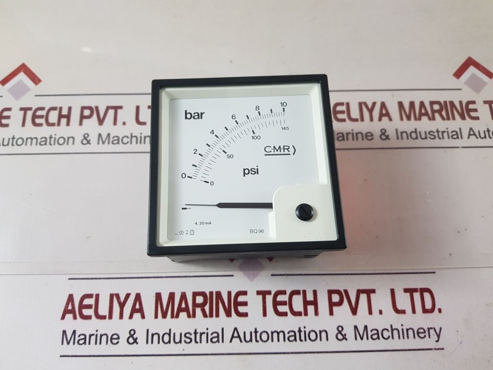 Cmr Bq96 Manometer 0-10 Bar 0-145 P.S.
