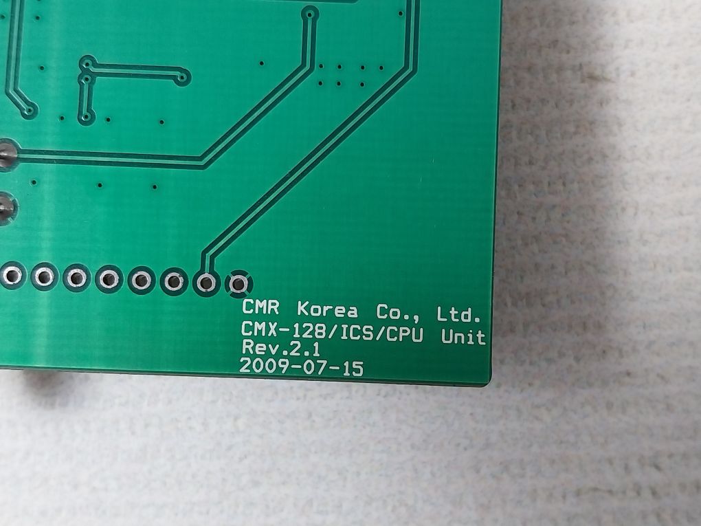 Cmr Cmx-128/Ics/Cpu Unit Rev 2.1