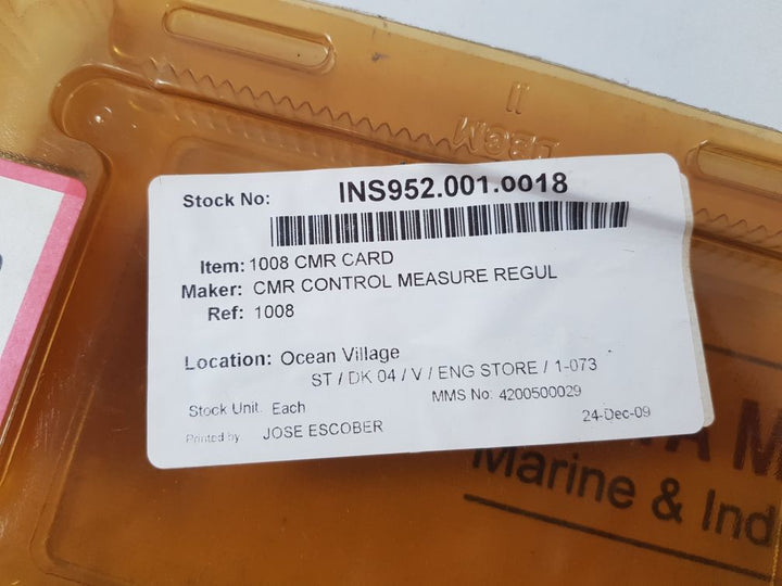 Cmr Control 1008 Card
