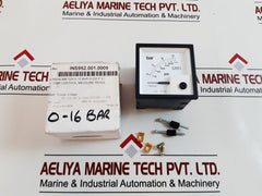 Cmr Manometer 0-15 Bar 0-232 P.S.I