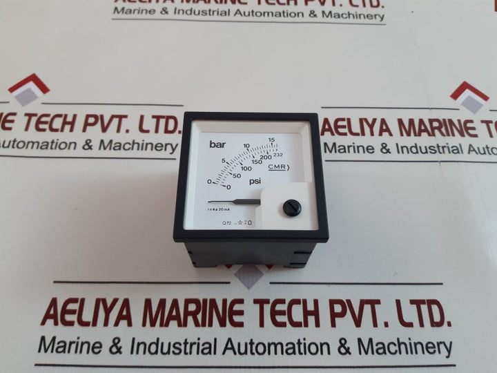 Cmr Manometer 0-15 Bar 0-232 P.S.I