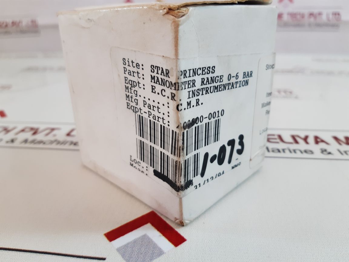 Cmr Manometer 0-6 Bar