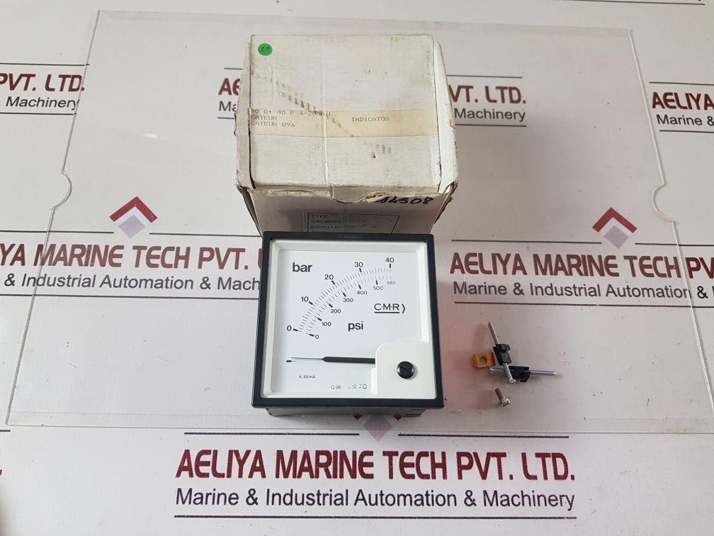 Cmr Q 96 Manometer 0-40 Bar 0-586 P.S.I Bq96
