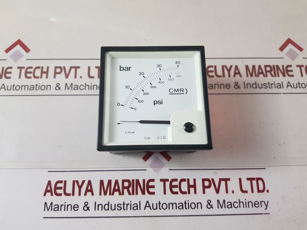 Cmr Q 96 Manometer 0-40 Bar 0-586 P.S.I Bq96
