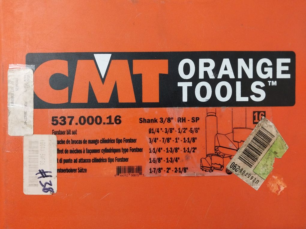 Cmt 537.000.16 Forstner Bit Set