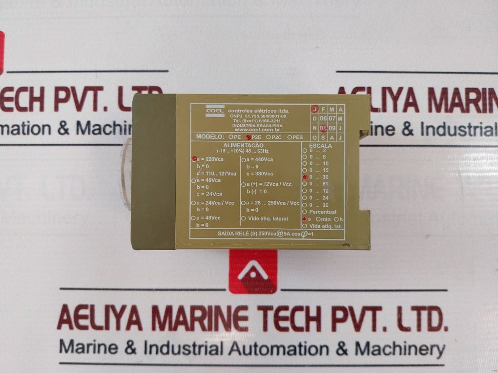 Coel P2E Timer Relay 220Vca 0-30S