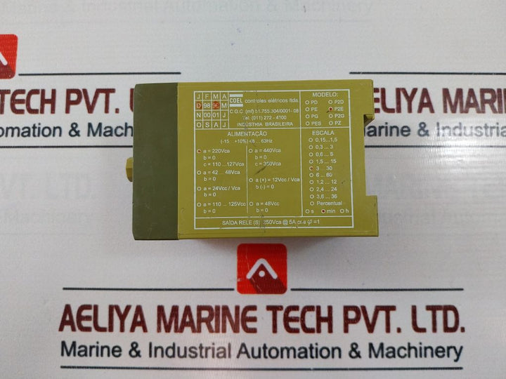 Coel P2E Timer Relay 3…30 Min 220Vca