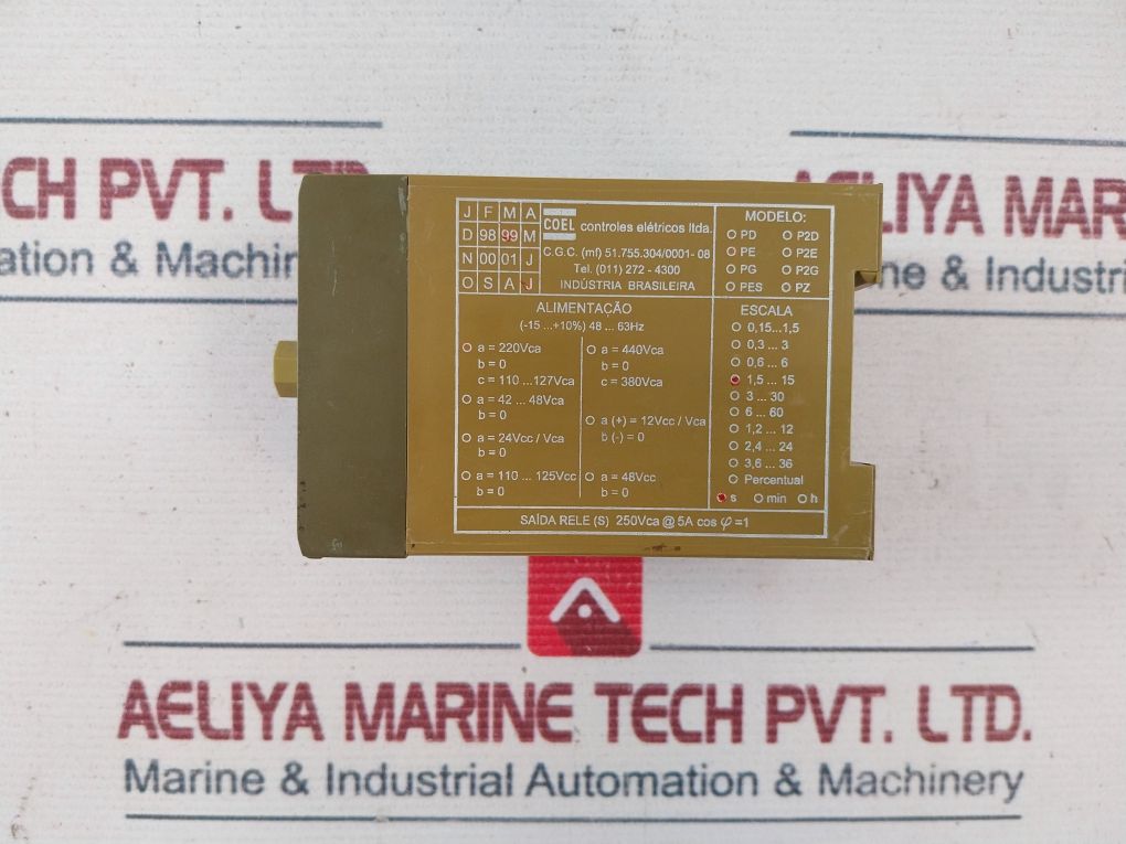 Coel Pe Timer Relay 220Vca