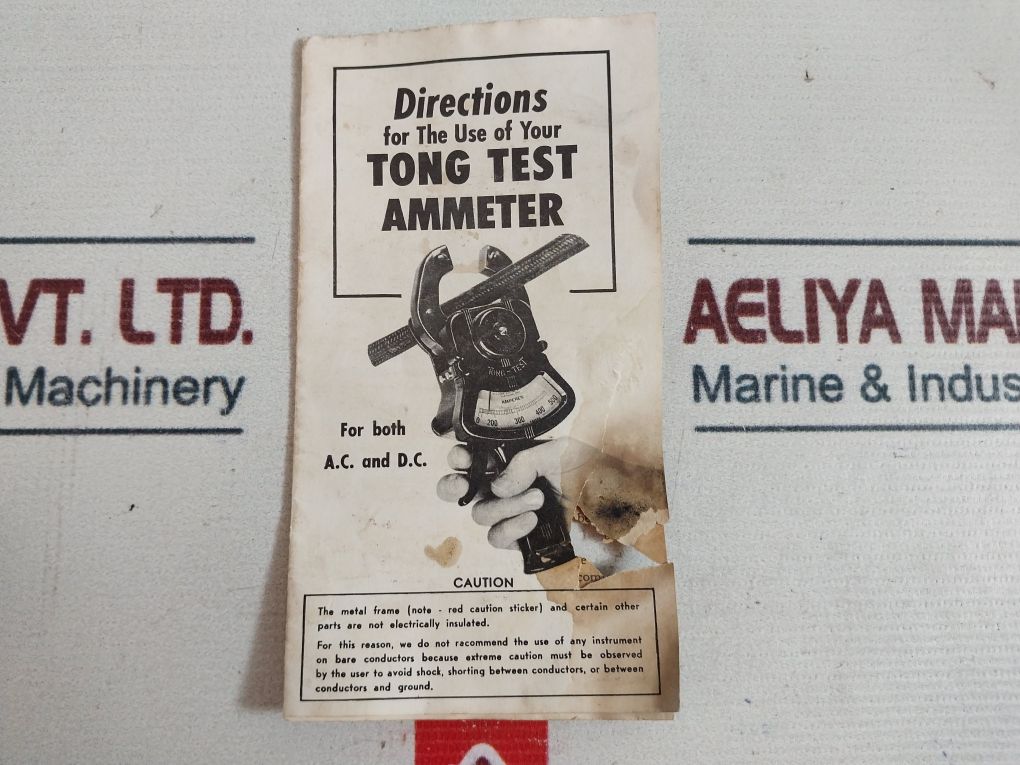 Columbia Electric Tong-test Ammeter Set