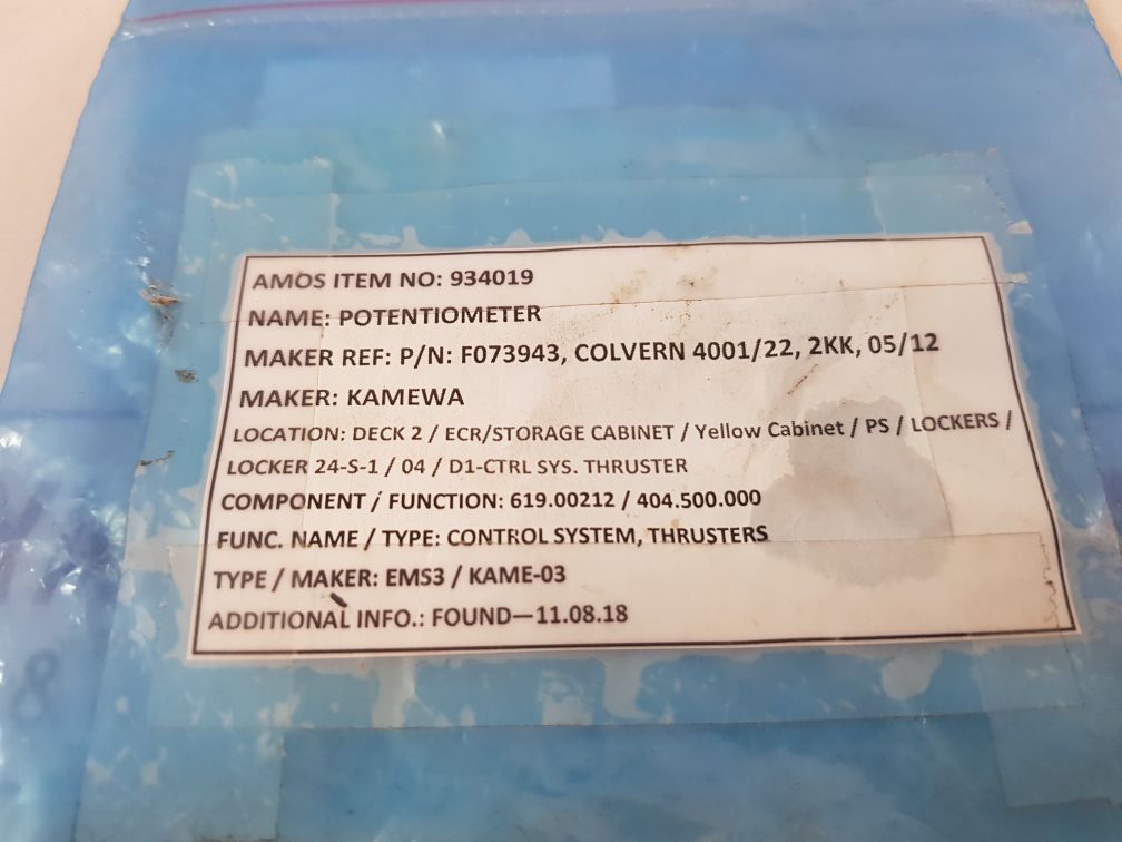 Colvern 4001/22 potentiometer