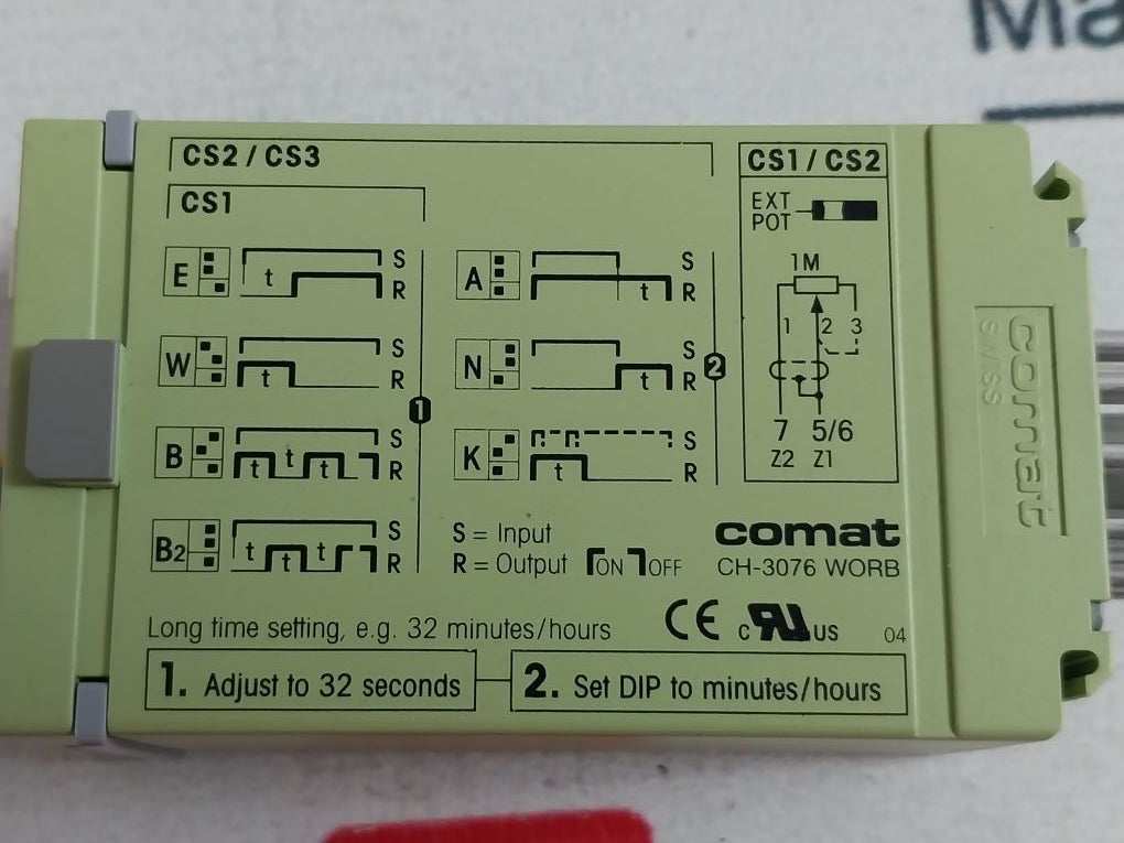 Comat Cs2/Uc110-240V Universal Multifunction Time Relay