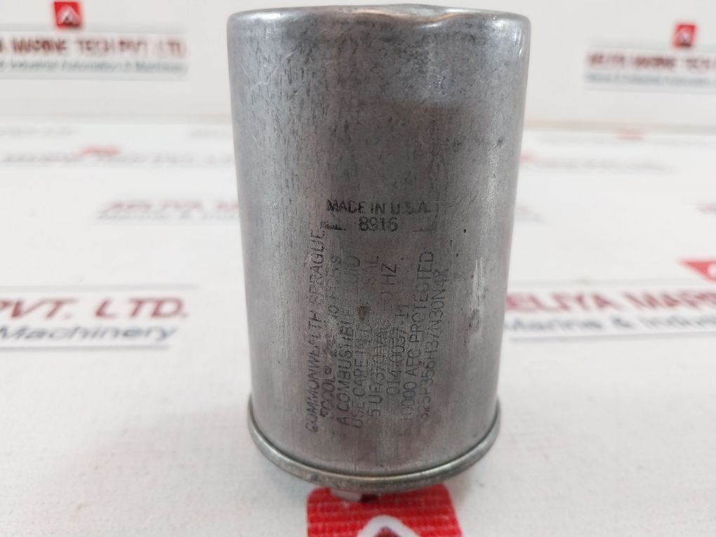 Commonwealth Sprague 325P356H37N30N4X Run Capacitor 85 Uf/370 Vac 