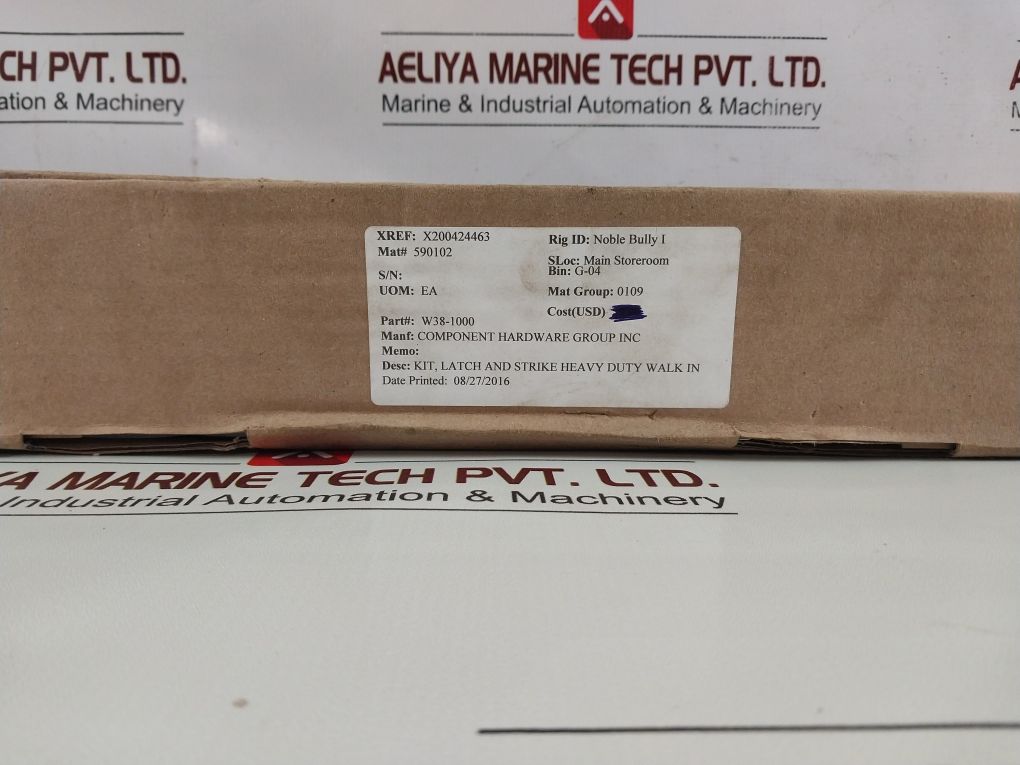 Component Hardware W38-1000 Hd Walk-in Latch And Strike Kit