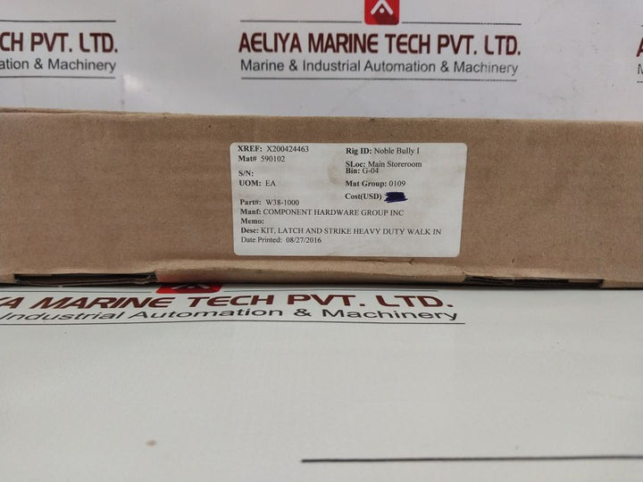 Component Hardware W38-1000 Hd Walk-in Latch And Strike Kit