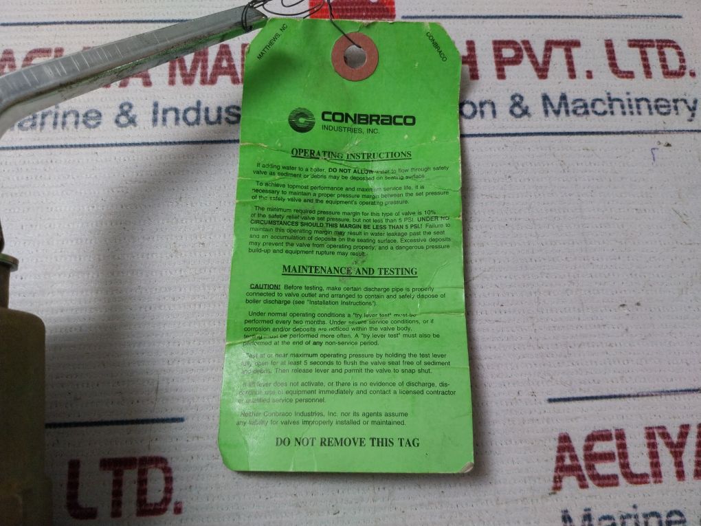 Conbraco 10-614-01 Hot Water Relief Valve