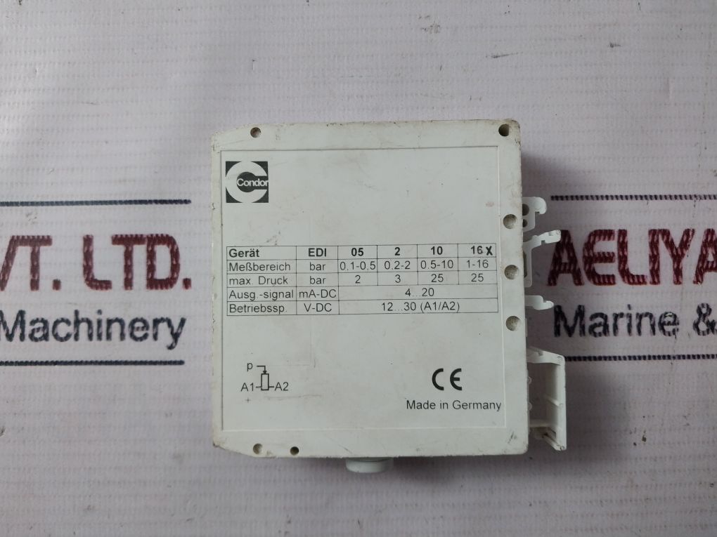 Condor Edi 16 Electronic Pressure Transducer
