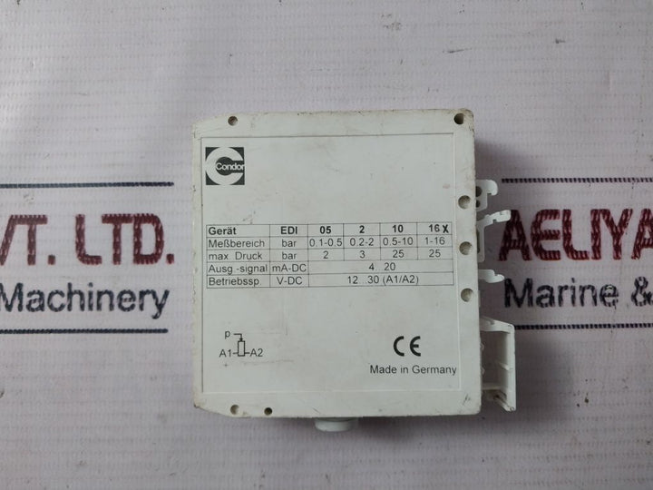 Condor Edi 16 Electronic Pressure Transducer