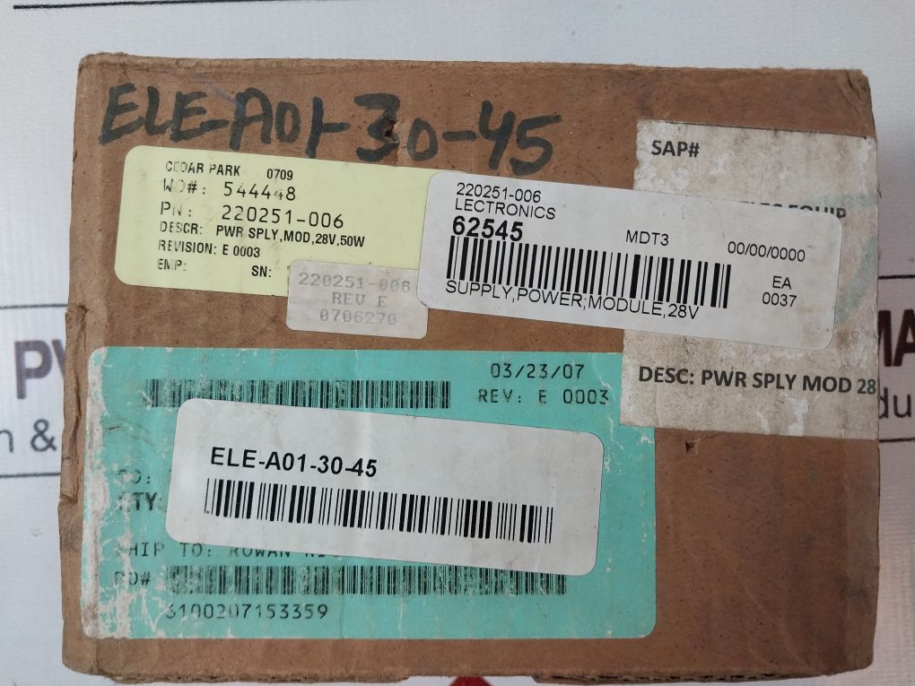 Condor Glc65-28 Dc Power Supply 02-34664-0003