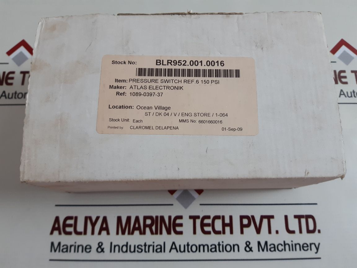 Condor Mdr53/16 Control Pressure Switch
