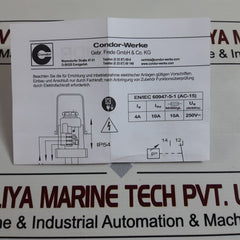 Condor Mdr53/16 Control Pressure Switch
