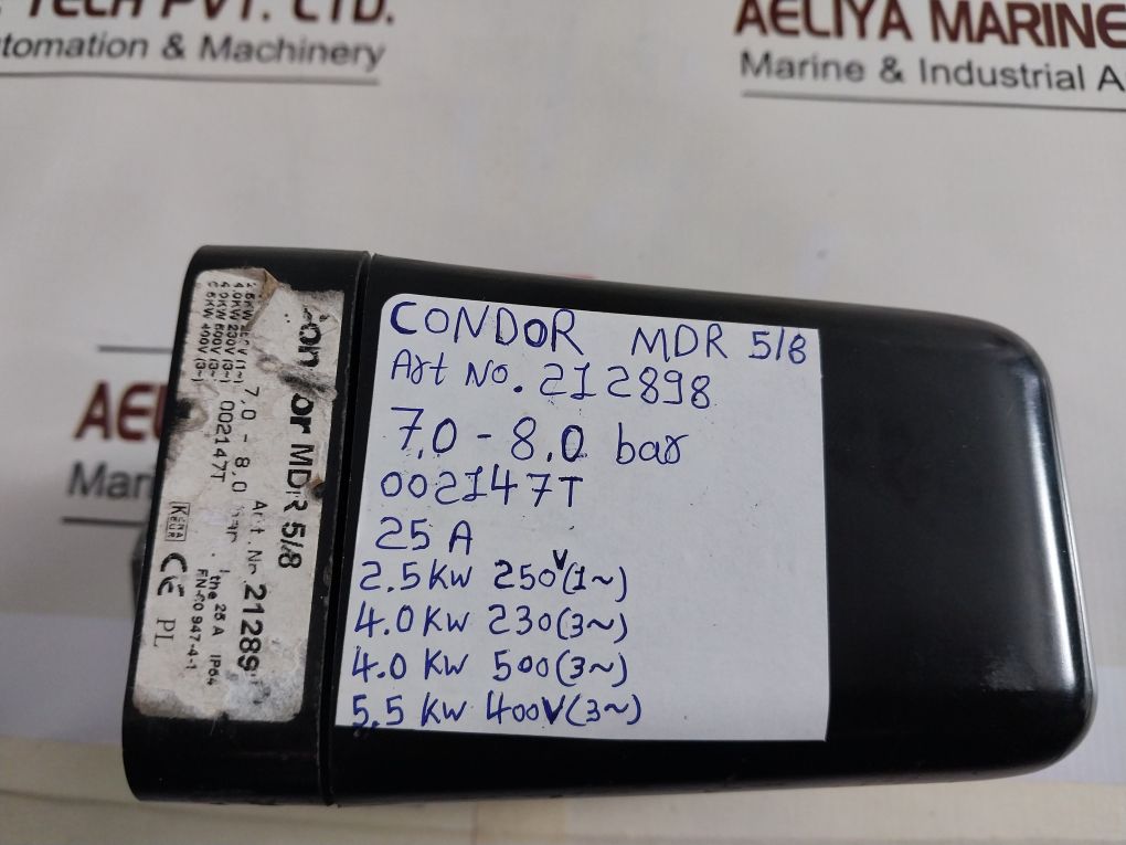 Condor Mdr 5/8 Pressure Switch