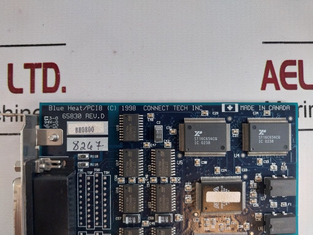 Connect Tech 65830 Rev. D Blue Heat/Pci8 Card