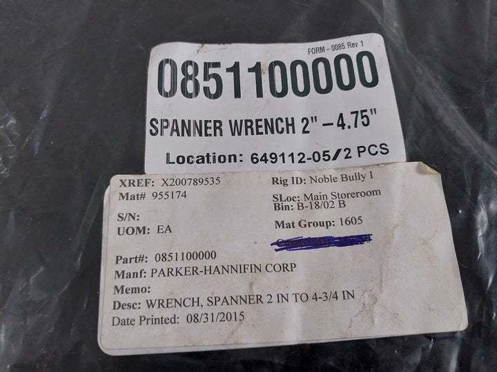 Connector Specialists 0851100000 Spanner Wrench 2”-4.75”