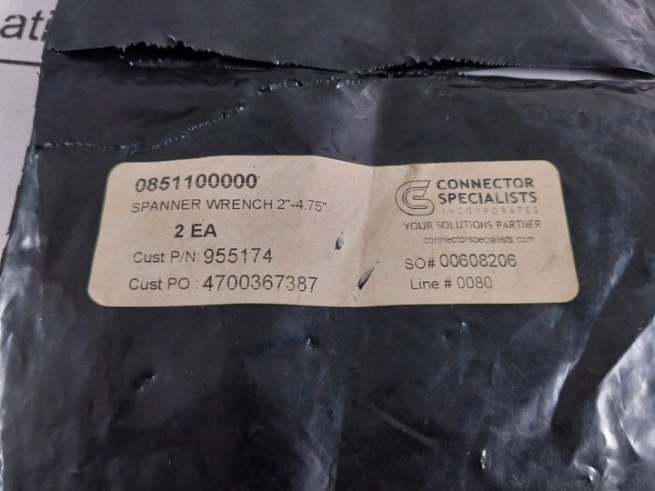 Connector Specialists 0851100000 Spanner Wrench 2”-4.75”