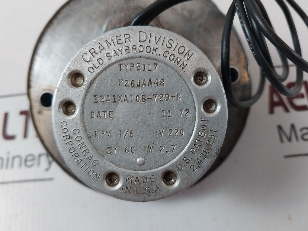 Conrac P26Jaa48 Cramer Division Motor Type 117