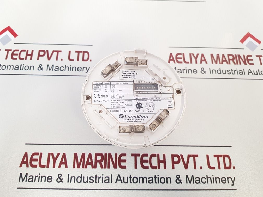Consilium Salwico Ev-pp Ia100 Rdj-2 Smoke Detector 040202