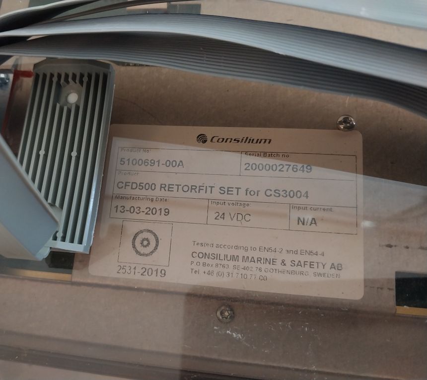 Consilium 5100095-03A Control Panel Fire Detection System 100-240Vac