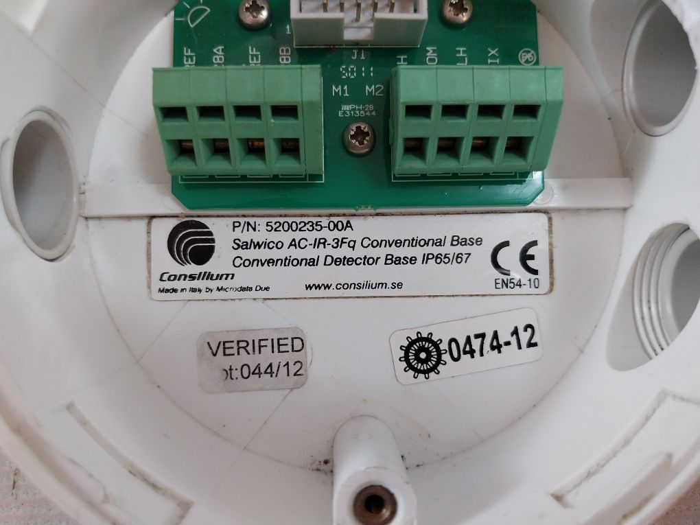 Consilium 5200235-00A Conventional Detector Base Ac-ir-3Fq